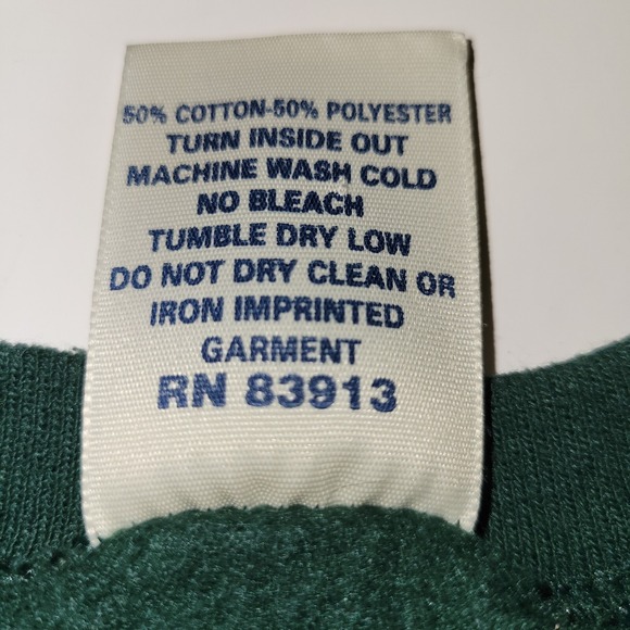 Vintage Cotton Grove Reindeer Christmas Sweatshirt Size Large Green - Picture 5 of 7